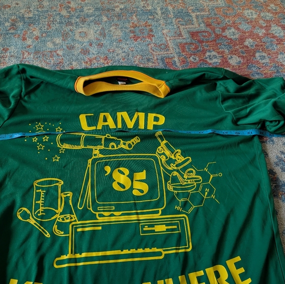 Stranger Things Camp Know Where T-Shirt Dustin Season 3 Women's Large Men's M - Picture 7 of 8